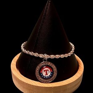 COPY - COPY - COPY - Charm Bracelet with NFL football, MLB baseball or College …